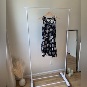Aritzia - Black and Floral mini dress